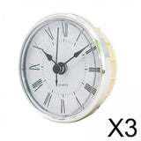 Maxbell 3x Quartz Clock Insert Digital Classic Bell Head Silent Office Home School