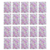 Maxbell 20 Pieces Artificial Flower Wall Panels Wedding Venue Decor Pink White