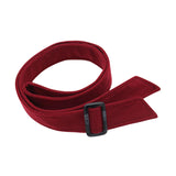 Maxbell Women Woolen Overcoat Waist Belt Wide Waist Belt for Commuting Travel Dark Red