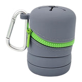 Maxbell Fishing Microtrash Container Folded for Outdoor Activities Father's Day Gift Grey