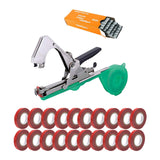 Maxbell Plant Tying Machine Garden Vegetable with Tape Staples Plant Vine Tying Tool with 20 Tapes
