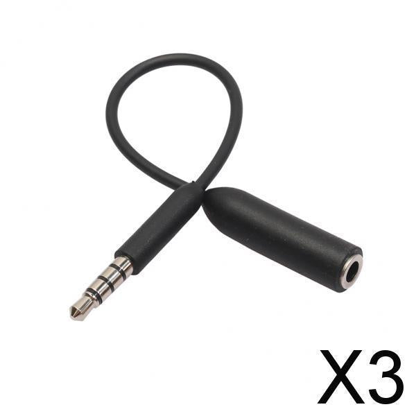 Maxbell 3x3.5mm To XLR Microphone Cable Audio Microphone Cable for Microphone Parts