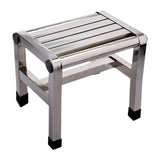 Maxbell Shoe Changing Stool Household Metal Step Stool for Bathroom Apartment Senior 31cmx21.6cmx31cm