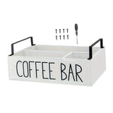 Maxbell Coffee Station Organizer Wooden Coffee Pod Storage for Home Party Restaurant white
