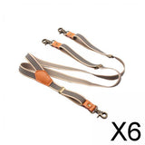 Maxbell 6xSuspenders for Men Swivel Hooks Casual Fashion Adjustable Braces Mens Womens