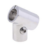 Maxbell 2Pcs 22mm Boat Handrail Fitting 60 Degree Tee 3 Way - 316 Stainless Steel