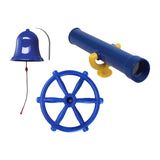 Maxbell 3Pcs Playground Accessories Pirate Ship Wheel for Kids for Outdoor Playhouse Style B