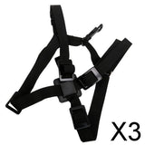 Maxbell 3xAdjustable Nylon Tenor Baritone Sax Saxophone Harness Shoulder Strap Black