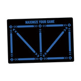 Maxbell Football Footstep Training Mat Soccer Accessories Children Football Door Mat Blue