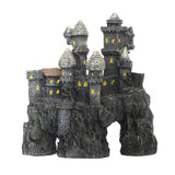 Maxbell Aquarium Castle Decor Medieval Hideouts Cave for Aquarium Reptile Betta Fish