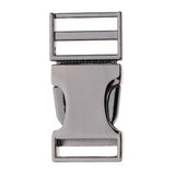 Metal Bag Webbing Belt Buckle Clip Clasp Inner diameter 19mm Gray black