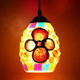 Maxbell 1Pcs Retro Mosaic Style Multicolour Ceiling Pendant Light Shade Lampshade Chandelier Colorful Glass Lampshade Art Suspension Light #5 - Aladdin Shoppers