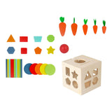 Maxbell Montessori Wooden Toys Farm Carrots Harvest Game for Preschool Birthday Gift