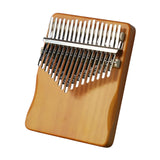 Maxbell 17 Key Mini Finger Piano Small Compact Music Instrument for Kids Adults Gift brown