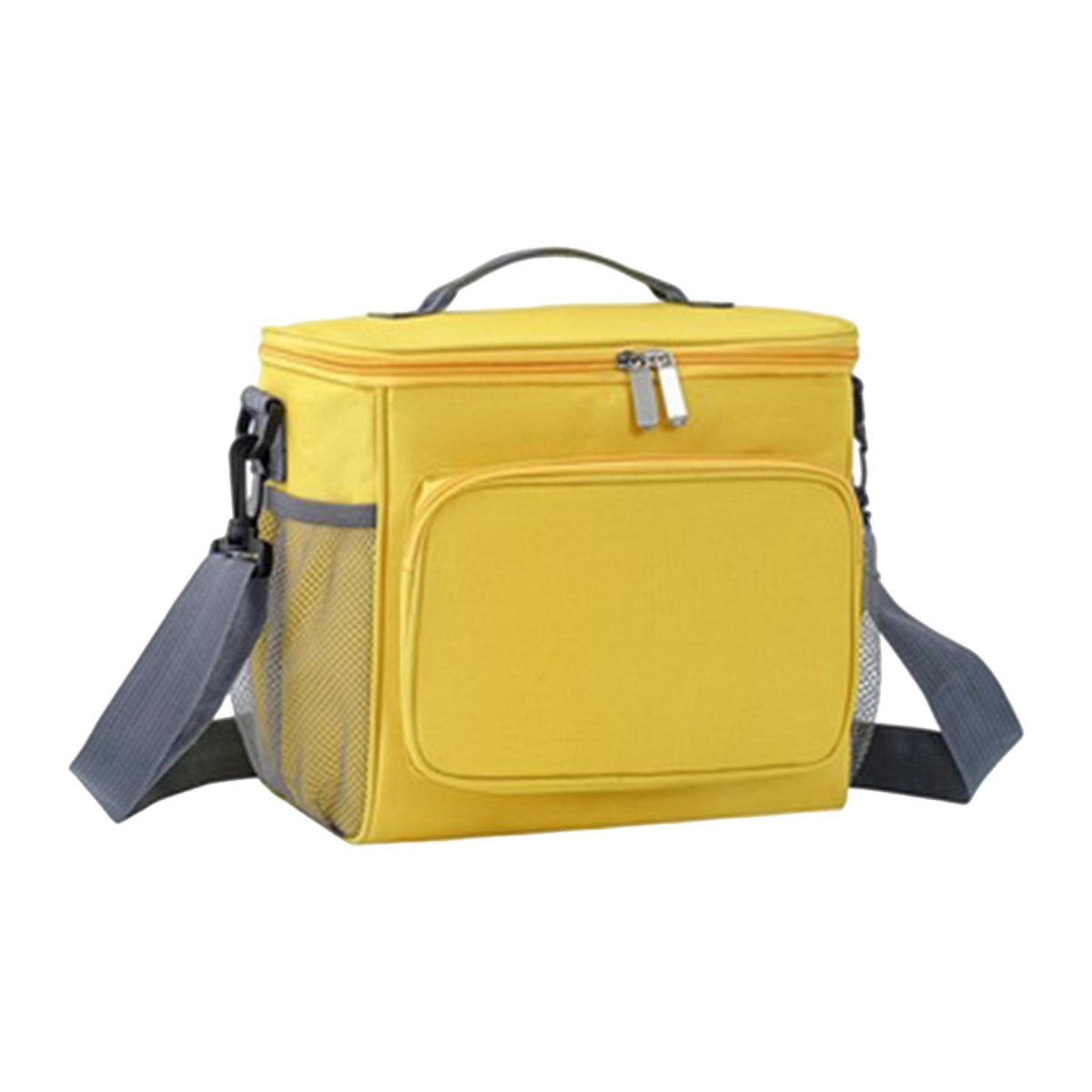 Maxbell Insulated Cooler Bag with Adjustable Strap Reusable Food Carrier Thermal Bag Yellow