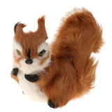 Maxbell 1Pcs Simulated Animal Small Squirrel Ornament Lifelike Furry Rabbit Model Touching Smoothly For Lovely Baby Kids - Aladdin Shoppers