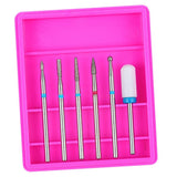Maxbell Maxbell 6pcs Carbide Electric Nail Art Filing Drill Bits Grinding Polishing Head 02