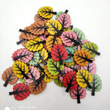 Maxbell 50 Pieces Vintage Wood Buttons 2-hole Tree Buttons for DIY Sewing Scrapbooking