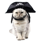 Maxbell Little Pets Pirate Cosplay Costumes Dog Cat Captain Fancy Hat Apparel