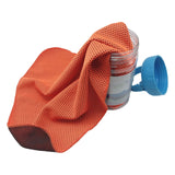 Maxbell Cooling Towel Breathable Mesh Fiber Towel for Outdoor Activities Gym Workout Orange