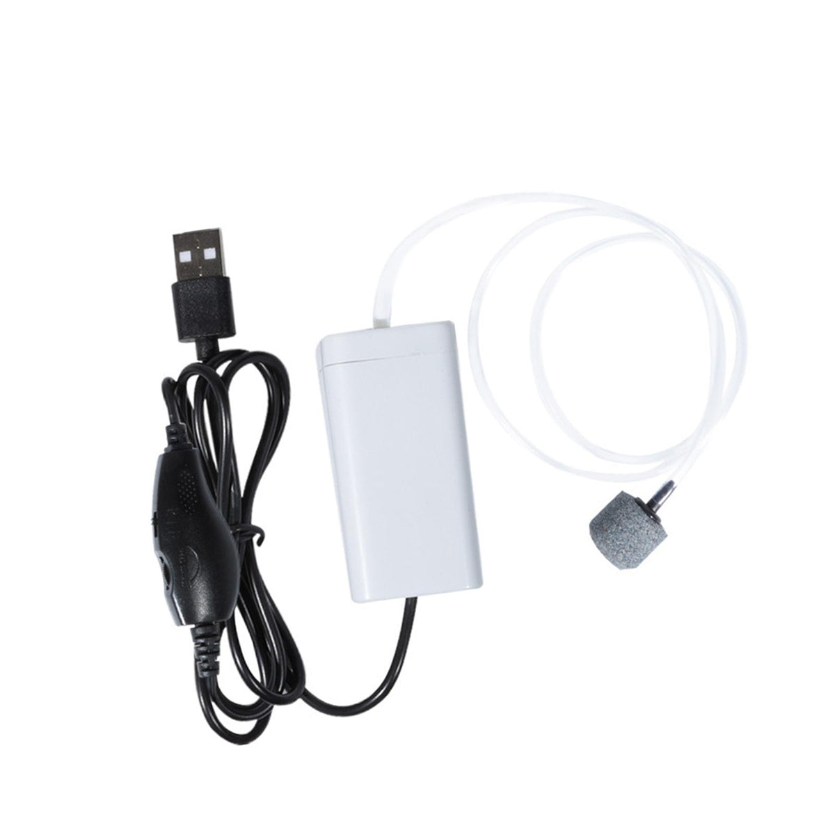 Aquarium Air Pump Premium Compact Professional Lightweight Quiet Oxygen Pump Adjustable w Hose