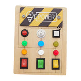 Maxbell Busy Board Role Play with Light Switch for Preschool Kindergarten Activities Without screwdriver