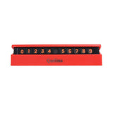 Temporary Parking Phone Number Plate -Sucker Magnetic Card /Sticker for Car PARKING Vibrant Red Color - Aladdin Shoppers