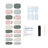 Maxbell Nail Adhesives Wrap with Nail File Semi Cured Gel Nail Wraps Patch for Women