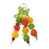 Maxbell Maxbell Hanging Chew Toy Parrot Chewing Toy with a Bell Teeth Care Treat and Chew ##16