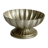 Maxbell Metal Vase Vintage Table Centerpiece Footed Bowl Vase for Wedding Home Party 18x10cm