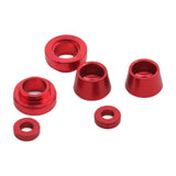 Maxbell Front Steering Bushing Spacer Kit Easy to Install Aluminum Steering Red