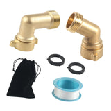 Maxbell 2x Garden Hose Elbow Connector Elbow Hose Adapter for Outdoor Lawn Gardening