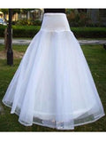 Maxbell Wedding Two Layers Gown Bone Long Crinoline Petticoat + Shawl Scarf Shrug Wrap