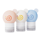 Maxbell 3x Travel Bottles for Toiletries Leakproof for Bathroom Kitchen Laundry Room 8cmx5.1cm