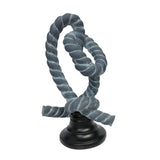 Knot Figurine Home Decoration Resin Ornament for Office Centerpieces Bedroom Blue