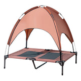 Maxbell Elevated Bed with Canopy Wear Resistant Pet Cot for Indoor Outdoor Beach Coffee