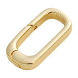 Maxbell Oval Snap Push Connector Lock Closure Clasps for Keychains Clothing Bracelet 1.6x0.8 cm