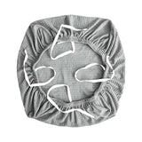 Maxbell Elastic Office Chair Cover Swivel Chair Cover Desk Computer Chair Seat Cover Light Grey