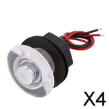 Maxbell 4xBoat LED Livewell Courtesy Stair LED Light Lamp Waterproof White