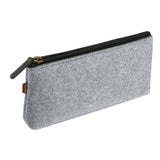 Maxbell Pencil Pouch Zipper Multipurpose Stationery Pouch for Kids Children Students Light Gray