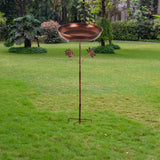 Maxbell Garden Bird Bath Novelty Stand Weatherproof 5 Pronged Base for Lawn Backyard