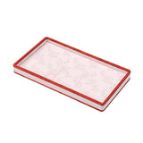 Maxbell Jewelry Storage Tray with Lid Tabletop for Necklaces Live Broadcast Earrings red