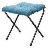 Maxbell Footrest Easy to Carry Wear Resistant Camping Chair for Lawn Outdoor Camping Blue