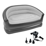 Maxbell Inflatable Sofa Couch Furniture Lazy Bed Chair Camping Car Air Pump