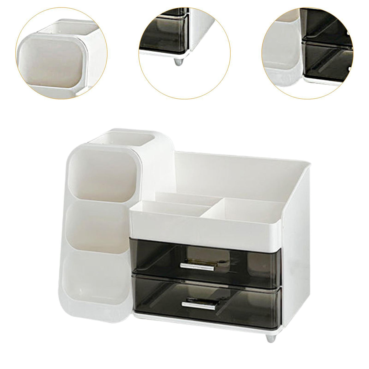 Maxbell Cosmetic Organizer Supplies Makeup Storage Box for Bathroom Bedroom Lipstick
