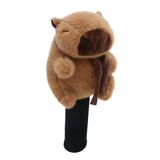 Maxbell Fairway Wood Golf Club Headcover Plush Capybara Anti Scratch Golf Head Cover Style C