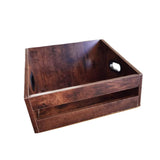 Maxbell Vinyl Record Storage Wooden Music Album Storage Rack for Comics Albums Books