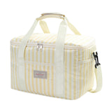 Maxbell Cooler Cooling Tote Lunch Box Travel Beach Party Camping Insulated Lunch Bag Beige