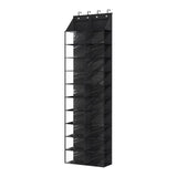Maxbell Door Shoe Organizer Black Hanging Shoe Organizer for Indoor Living Room Home