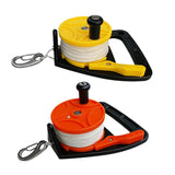 Maxbell 2 Pieces Scuba Diving Wreck Reel Kayak Anchor with Handle 150ft Line Snap